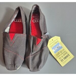 Toms x Audi Limited Edition Womens US 6 Classic Slip On Shoes Ash Gray NEW